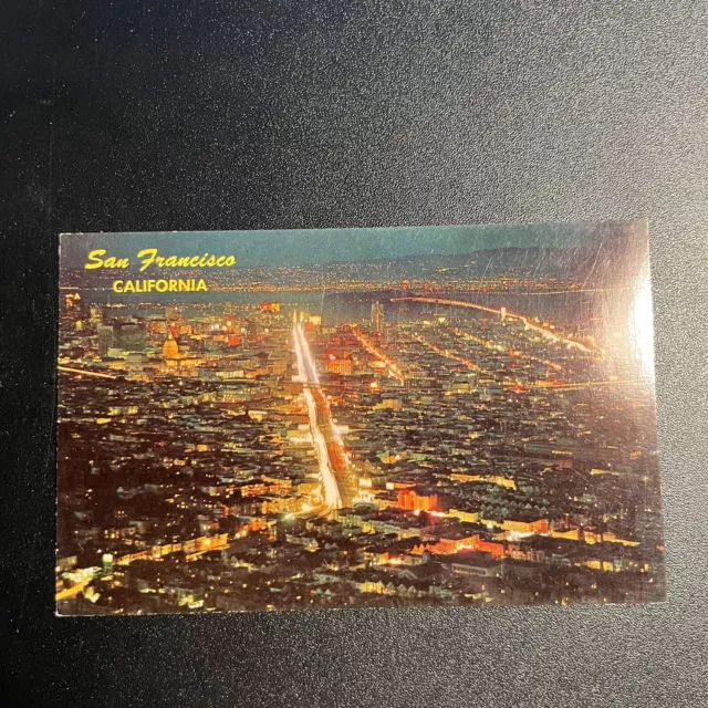 San Francisco CA California Aerial View Downtown Financial District Postcard