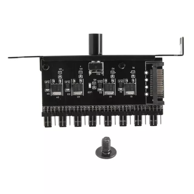 Pc 8 Channels Fan Hub Cooling Fan Speed Controller for CPU Case D VGA PWM9153