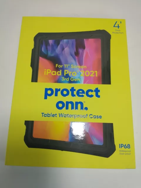 Protect onn. Tablet Waterproof Case for iPad Pro 2021 3rd Gen 11'' Screen