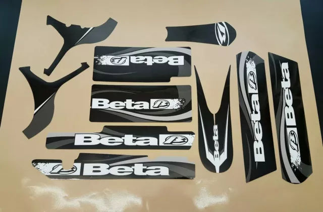 BETA REV 3 GRAPHICS KIT DECAL KIT STICKER KIT TRIALS DECAL SET black