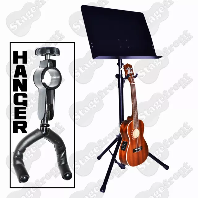 Ukulele Hanger Attaches To Music Stand Upright  ***Brand New***