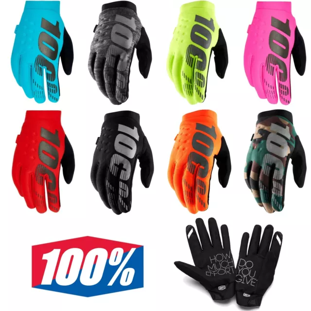 100% Brisker Cold Weather Winter Motocross Mx Enduro Bike Gloves