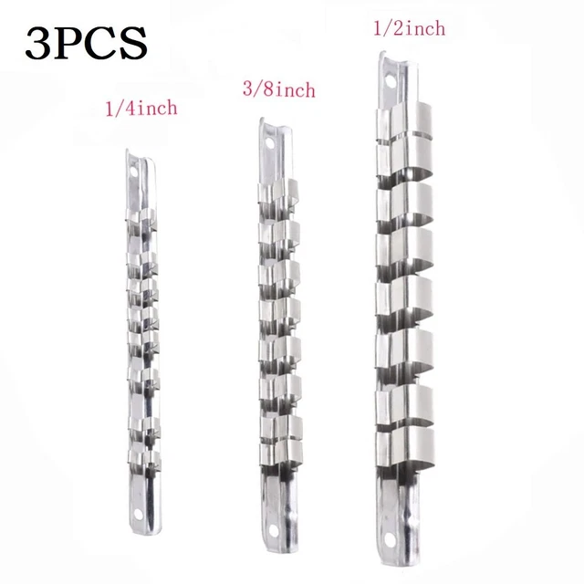 Llave De Enchufe zócalo estante herramientas manuales 1 / 2 \" 1 / 4 1/2 in 1/4 3 PIEZAS