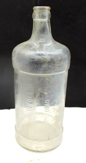 Vintage Sanford's Inks And Library Paste Clear Glass Bottle
