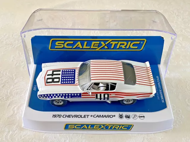 Scalextric C4043 Chevrolet Camaro 1970 Stars & Stripes #48 New Boxed