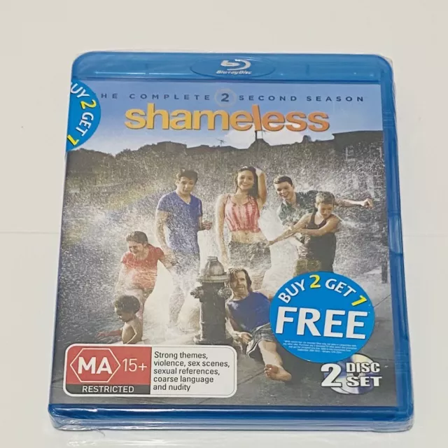 Shameless The Complete Second Season 2 Disk Set Blu Ray Brand New.
