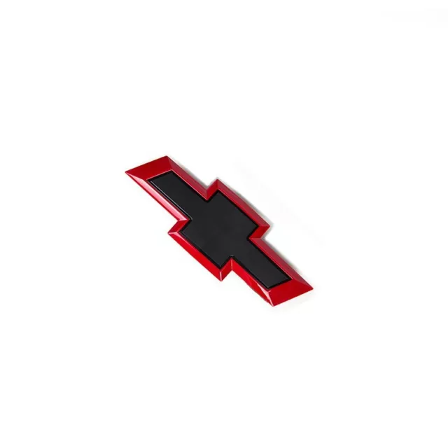 2015-2020 Rear Tailgate Chevrolet Tahoe Suburban Gloss Black Red  Bowtie Emblems