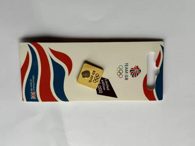 London 2012 Olympics Team GB Official Pin Badge Rare Gold Design
