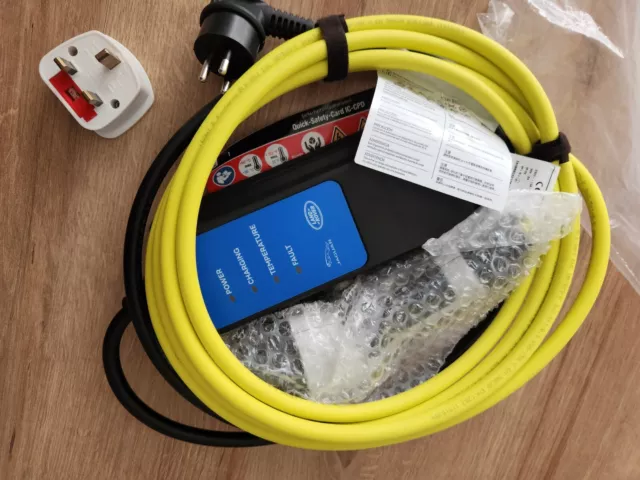 GENUINE JAGUAR Land Rover Charging Cable 3 Pin Socket Phev Electric £