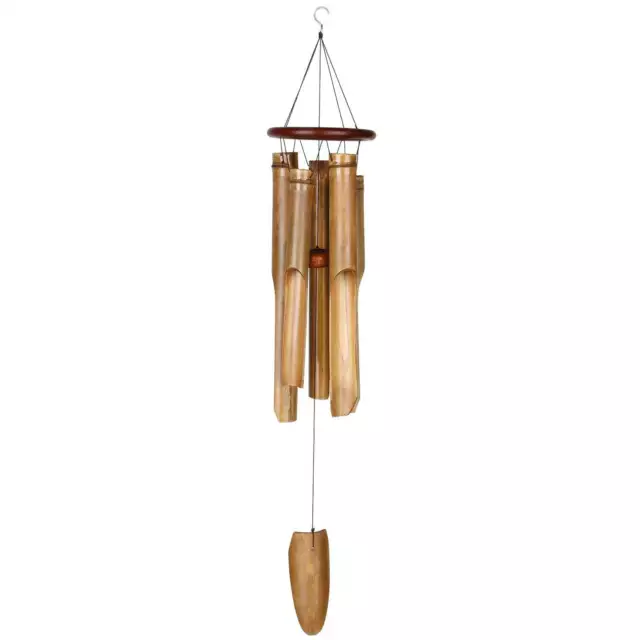 Woodstock Windchimes Cocoa Ring Outdoor Wind Chime, 35" Long.