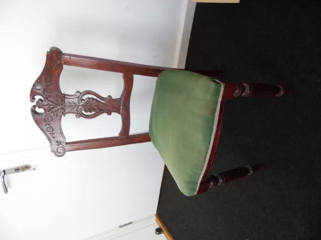 antique carved hall chair