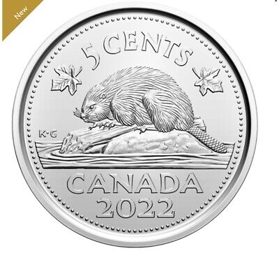 Set of 5 2022 Canadian Coins. Mint UNC Canada Toon $2 Loonie $1 25c 10c 5c 3