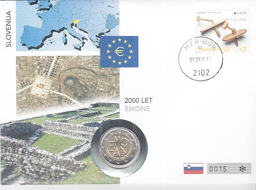 Numisbrief Slovenia Emona 2015