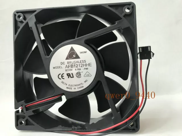 1Pcs DELTA 12038 AFB1212HHE DC12V 0.70A 12CM Dual Ball Cooling Fan 2-wire