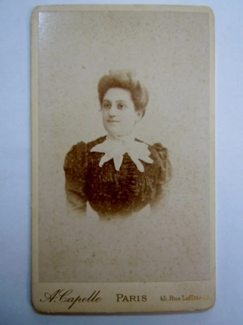 Foto CDV Porträt Damen Von Capelle IN Paris Original