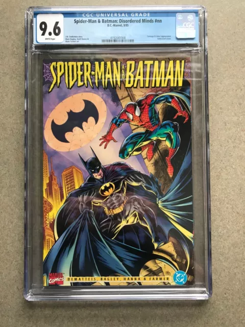 dc-marvel #nn spider-man and batman  cgc 9.6 grade/white pages graded jan.2023