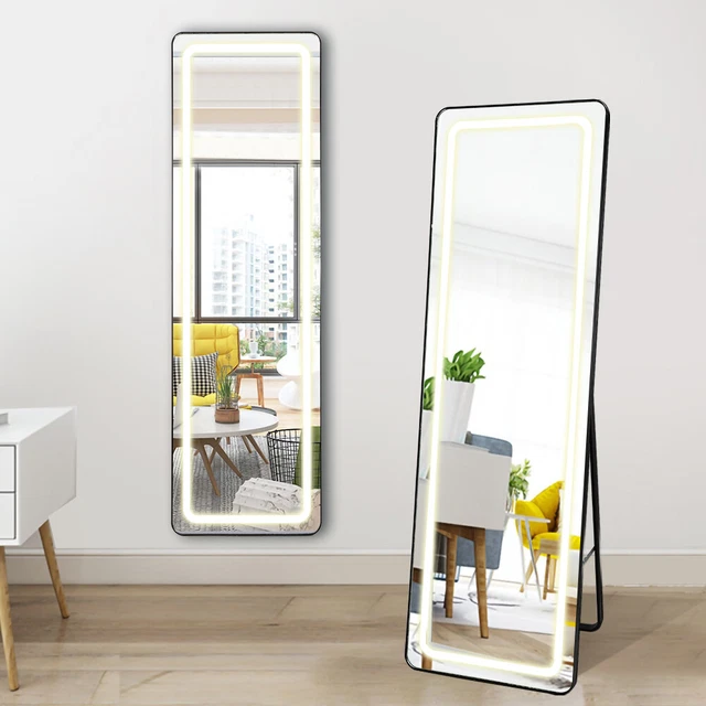 FULL LENGTH MIRROR LED Lighted Full Body Dressing Vanity Mirror Dimming