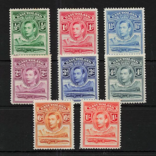 BASUTOLAND 1938 KGVI Definitive Selection to 1/- MINT MH