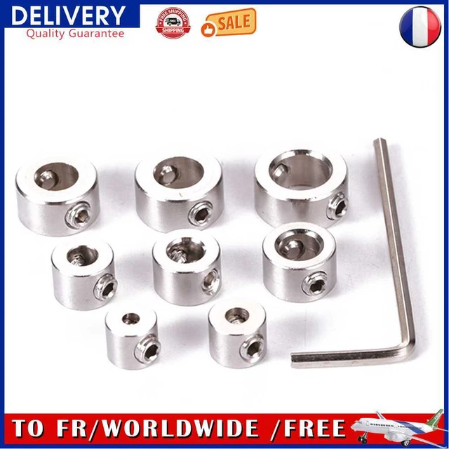 Stainless Steel Drill Bit Depth Stop Limited Ring Collars Positioner Hand Tools