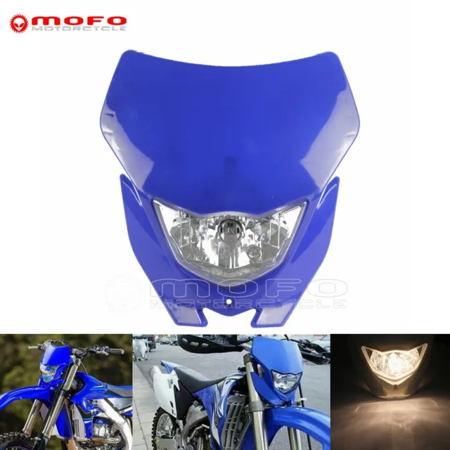 MX Enduro Headlight Dirt Bike Head Lamp For Yamaha WR250F 07-14 WR450F Supermoto