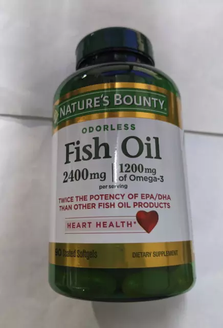 Nature's Bounty Fish Oil 2400 mg Coated Softgels, 90 count Nature's Bounty Fish Oil 2400 mg Coated Softgels, 90 count