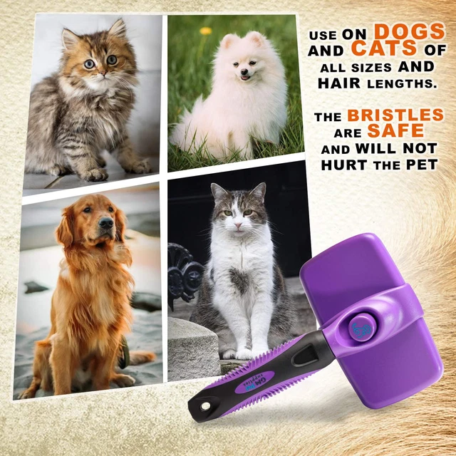 GM Pets™ Self Cleaning Grooming Brush | This is The Best Dog and Cat Brush for S 3