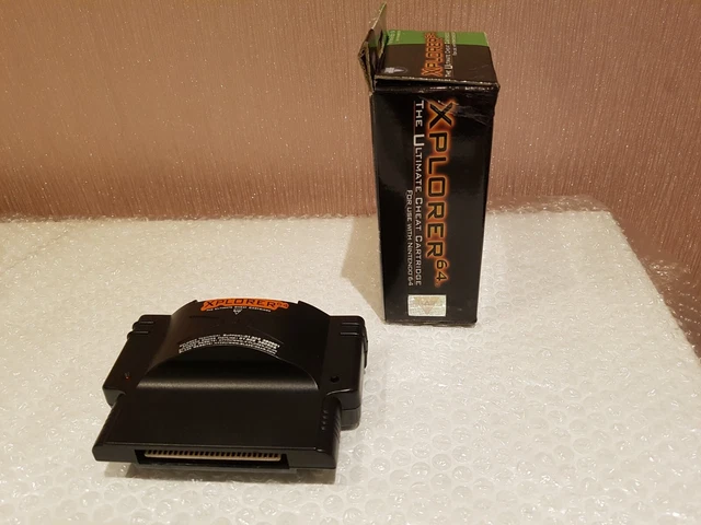 Rare Xplorer 64 The Ultimate Cheat Cartridge Adapter Cart Nintendo 64 Game N64 6