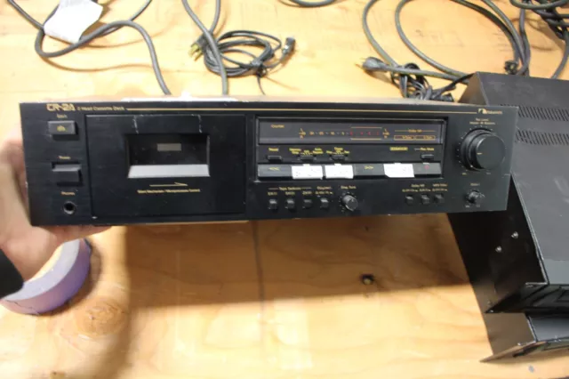 Nakamichi CR-2A Two Head Cassette Deck Working