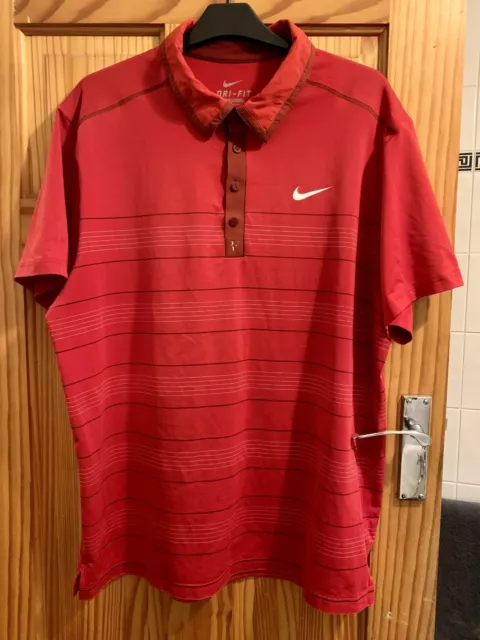 Nike Roger Federer RF 2011 French Open Men's Tennis Polo Shirt Size XL