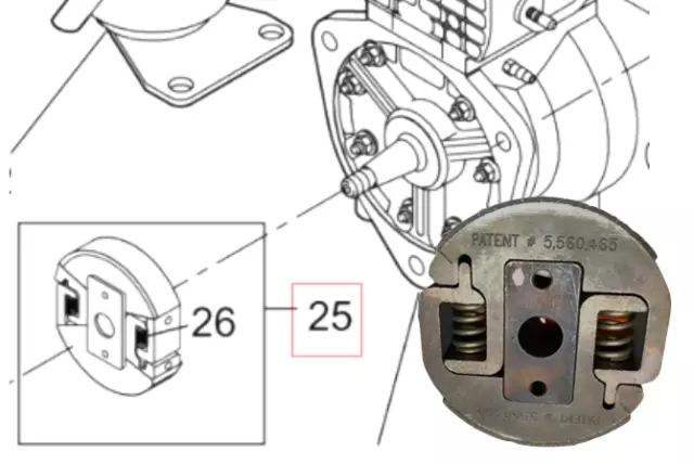 5000157205 Genuine Clutch Assembly 80mm Wacker Neuson BS60-4 BS600 MS54i Rammers