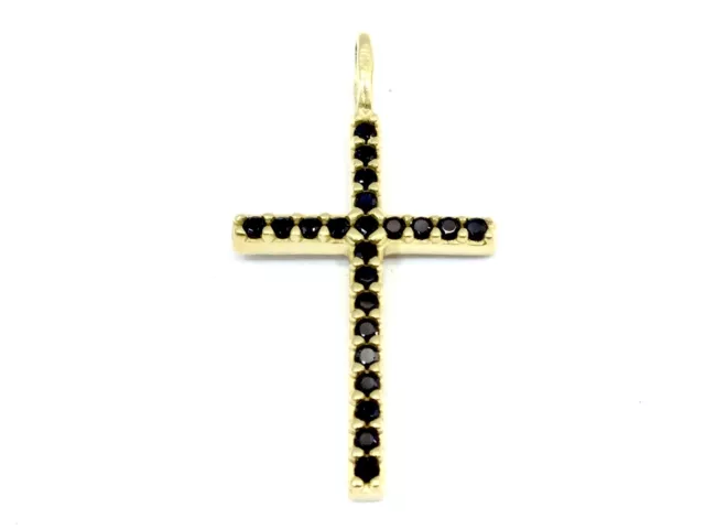 Crucifijo Oro 18K Con Gema 1.10 18140593