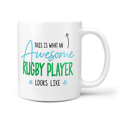 This Is What An Awesome RUGBY Looks Like Rugby Gifts Gift Mug