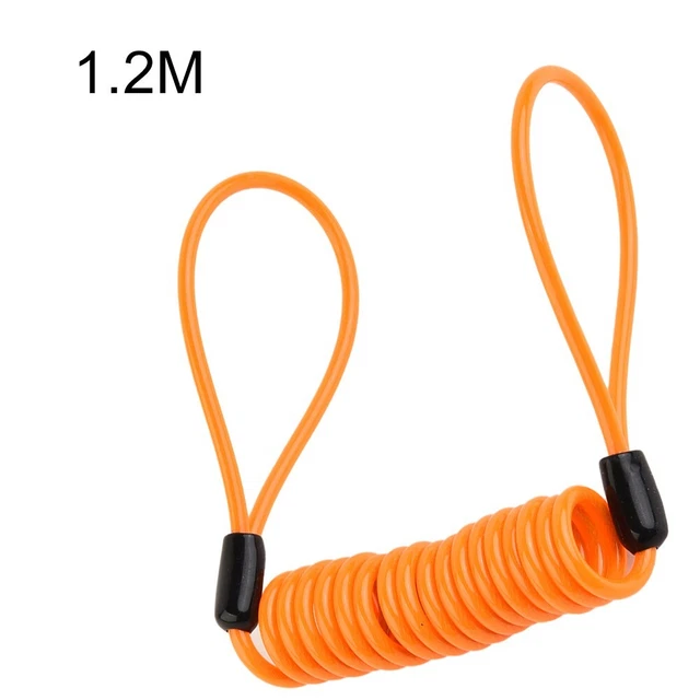 Cavo promemoria blocco disco freno rivestito in PVC per moto e scooter