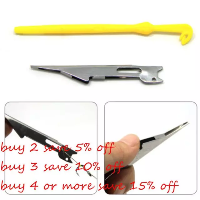 Quick Knot Tying Tool Fly Fishing Clippers Line Cutter Fast Hook Nail  Knotter_