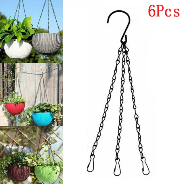 6 x 18" Replacement Garden Flowers Hanging Basket Chains Strand Replacement