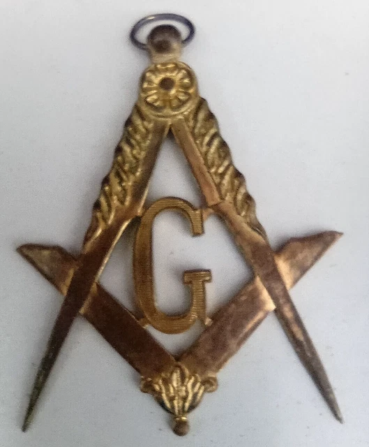 Collier Franc-Maçonnerie BOBIJOO - Équerre Et Compas, Acier Orifié, Chaîne 45cm