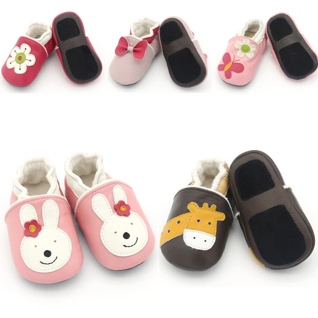 Bambino Scarpe con Suola Morbida Babyshoes Pantofole Push Pelle Ragazzo &