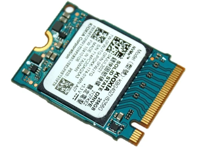 UNITÀ A STATO solido Kioxia 256 GB M.2 NVMe SSD KBG40ZNS256G Dell FWJTG