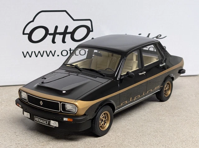 RENAULT 12 ALPINE 1978 NOIRE OTTO OTTOMOBILE OTTOMODELS 1/18 no gordini