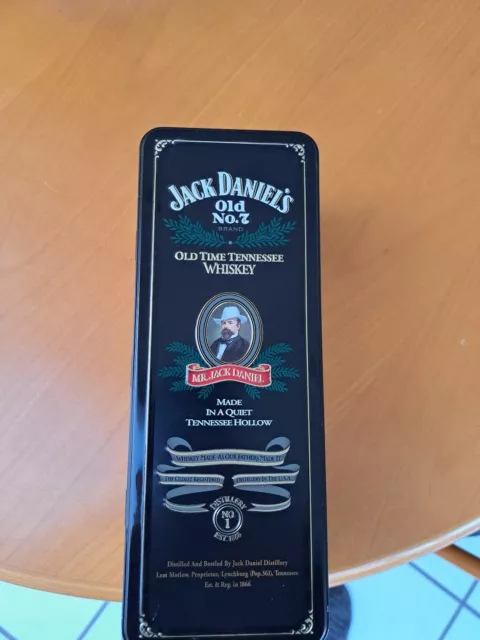 Tolle Jack Daniels Blechdose, sehr seltene liegend Verpackung