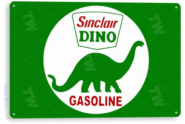 Sinclair Dino Gas Oil Sign, Station, Garage, Auto Shop, Retro Tin Sign A608