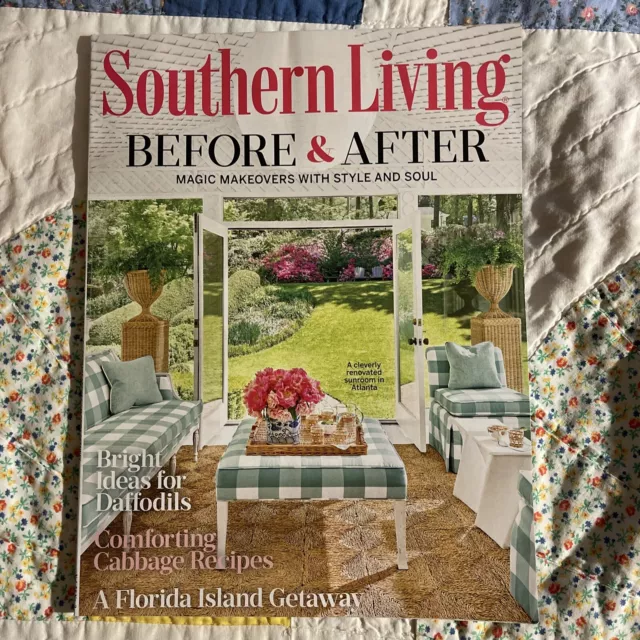 NEW SOUTHERN LIVING Magazine March 2023 Before and After Room Makeovers