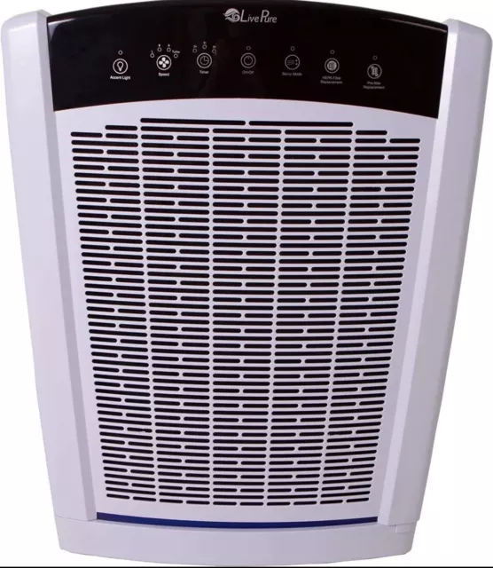 LivePure  R-LP550THP-W-ASP Bali Multi-Room True HEPA Console Air Purifier, White