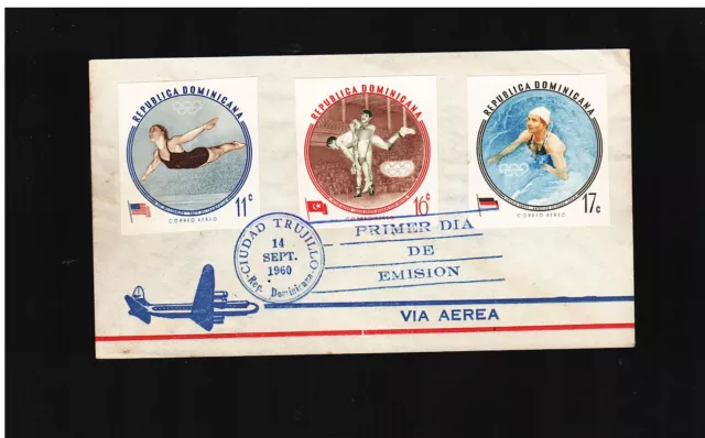 Repubblica Dominicana- 1960 fdc olimpiadi