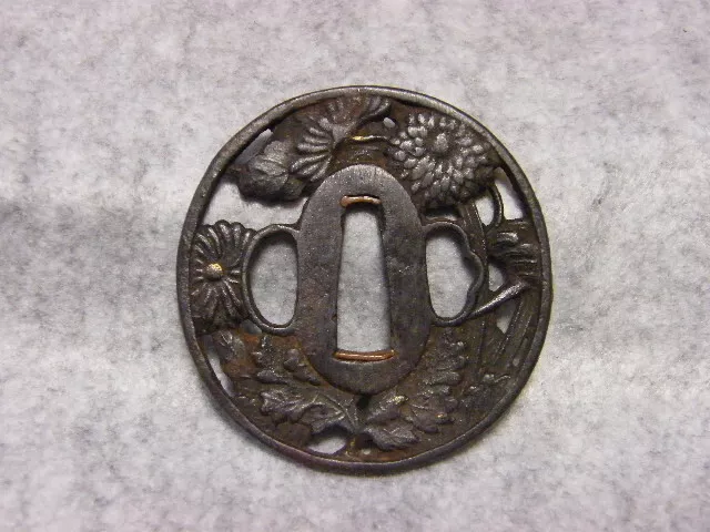 Japanese samurai sword  Tsuba KI 404B-18