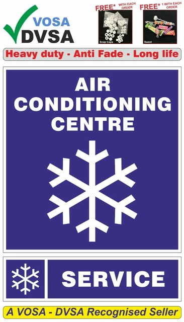 2 X KLIMAANLAGE Klimaanlage Mot Schilder Mot Sign Pack Vosa Dvsa 1 EUR ...