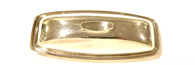 Gorham Silverplate Vintage retro butter dish with glass insert