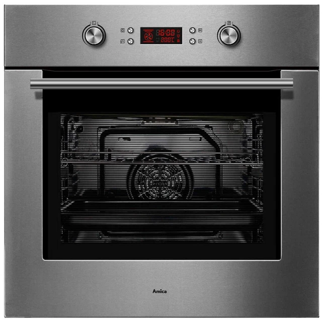 amica four intégrable multifonction 70l 60cm pyrolyse inox AO2009X/1 ligne