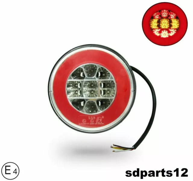 Feu Arrière LED 3 Fonctions Stop Arrière Clignotants Marquage E 12/24v  E4 IP67