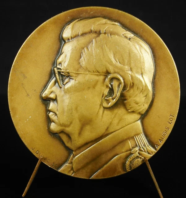 Plaque En Bronze Georges Beguet 1928 - Professeur Hérail, Doyen De Médecine En Algérie
